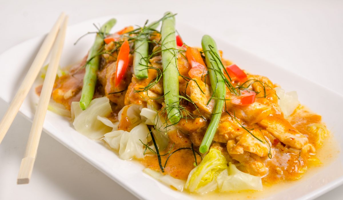 Panang coconut curry chicken